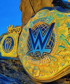 Alternative view of Roman Reigns Belt for Sale WWE Championship Replica Heavyweight Title